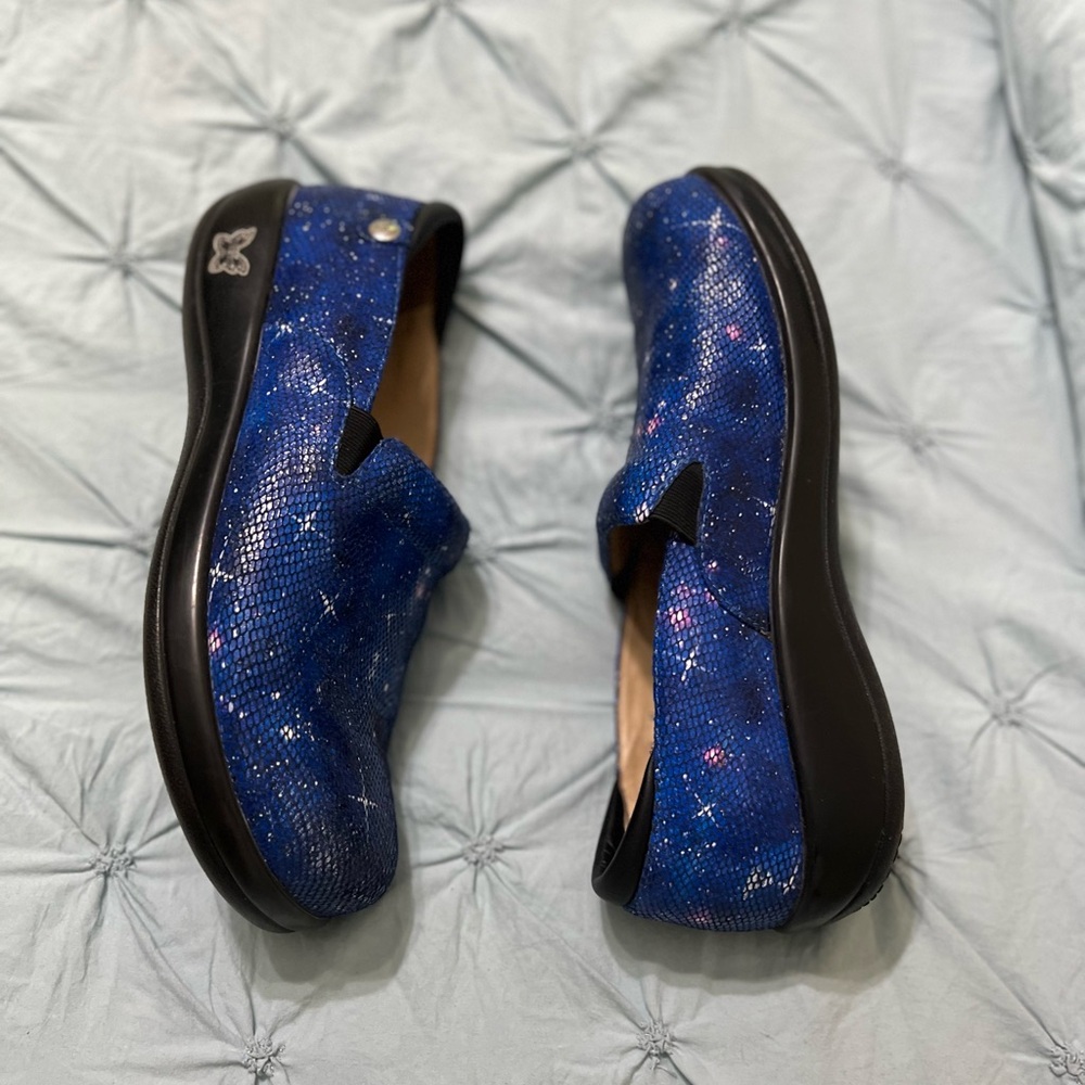Algeria Blue Galaxy Slip-On Shoes
